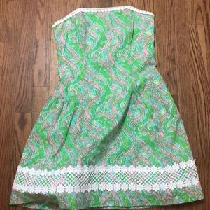 Gorgeous strapless Lilly Pulitzer dress Size 6